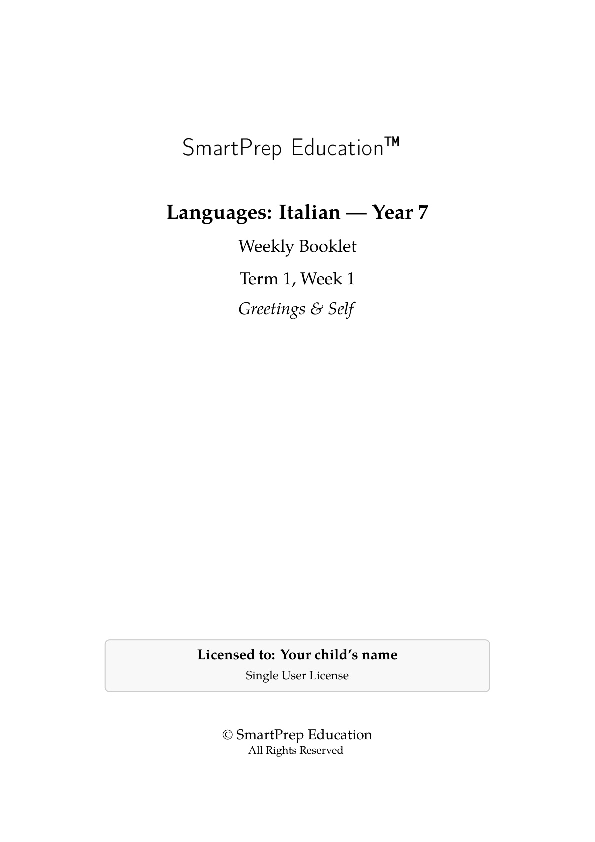 Cover Page